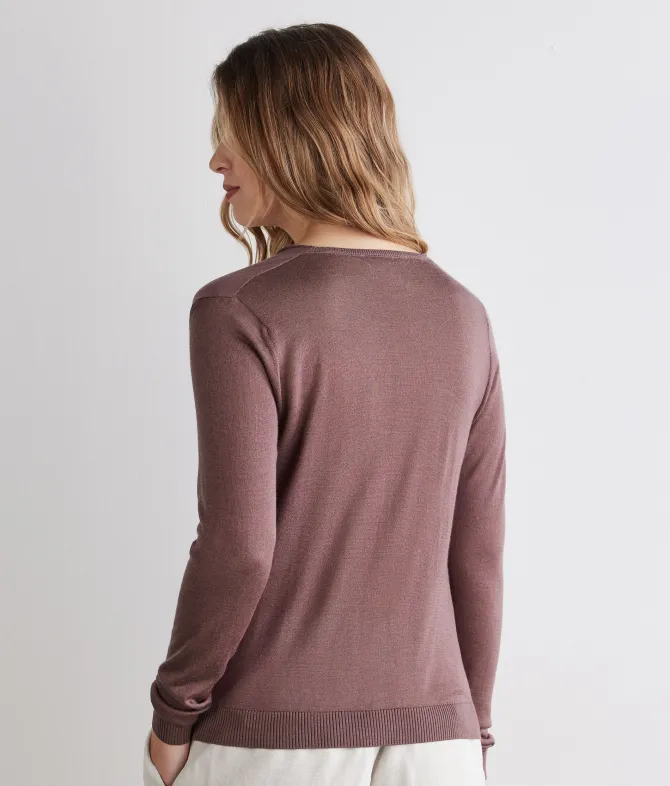 Maglia drappeggio in Cashmere Silkfine