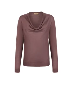 Maglia drappeggio in Cashmere Silkfine