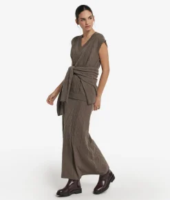Maxi gilet con scollo a V in Cashmere Ultrasoft