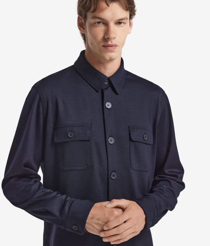 Overshirt in lana