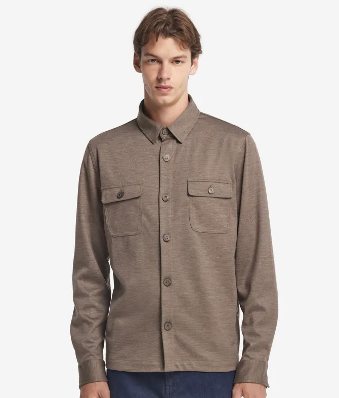 Overshirt in lana