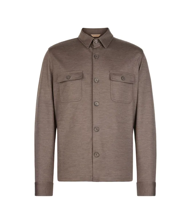 Overshirt in lana