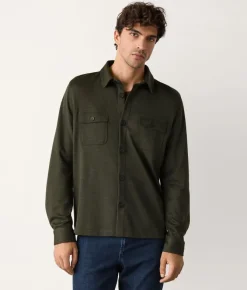 Overshirt in lana