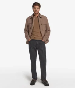 Overshirt tecnico con zip