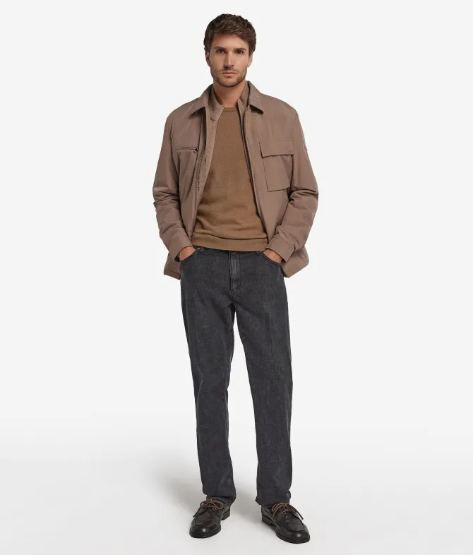 Overshirt tecnico con zip
