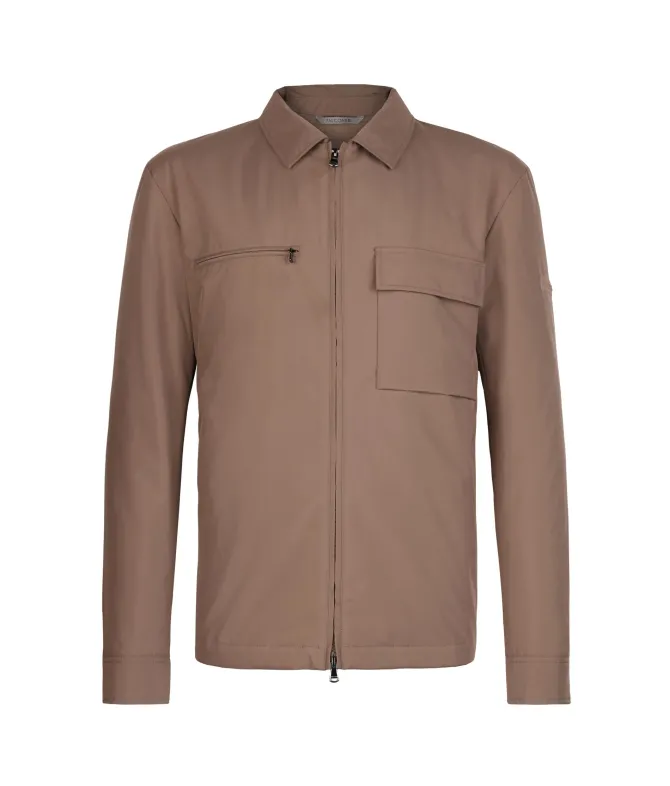Overshirt tecnico con zip