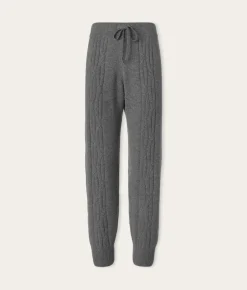 Pantalone a coste intrecciate in Cashmere Ultrasoft