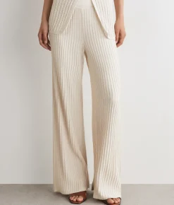Pantalone a coste lamé