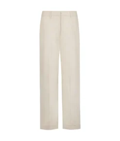 Pantalone con risvolto in cotone