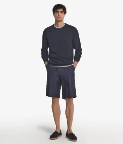Pantalone corto in lino
