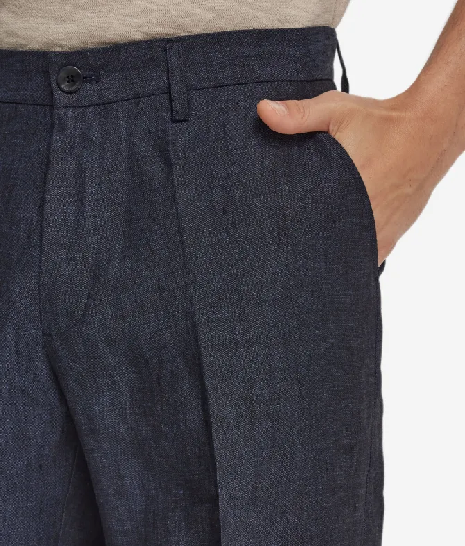 Pantalone corto in lino
