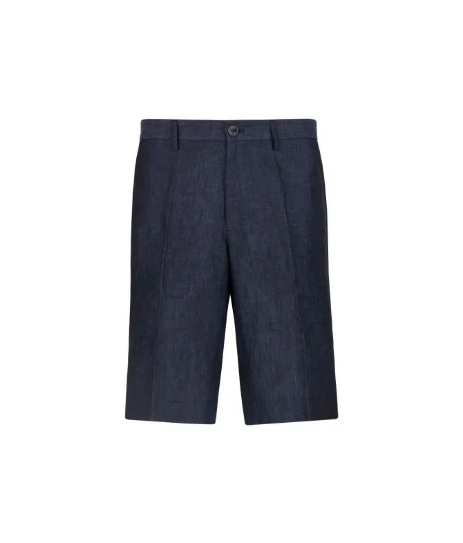 Pantalone corto in lino