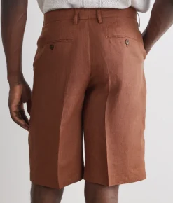 Pantalone corto in lino