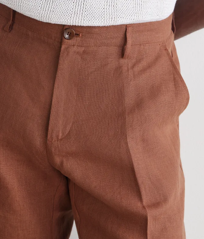 Pantalone corto in lino