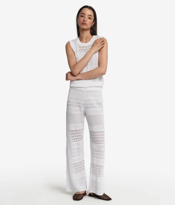 Pantalone crochet in cotone