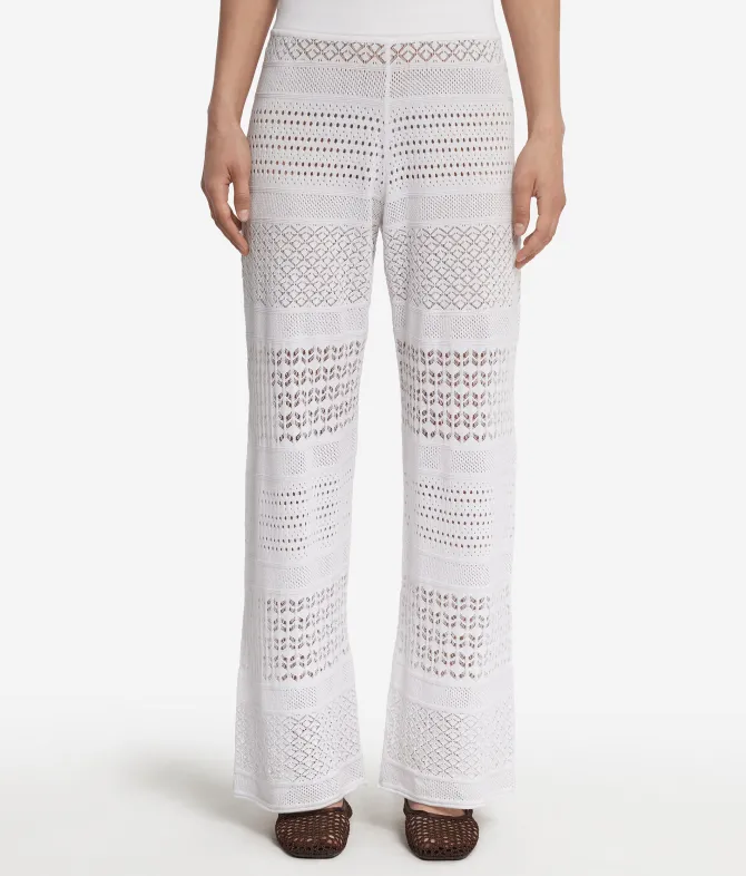 Pantalone crochet in cotone