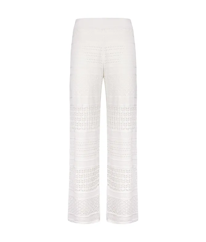 Pantalone crochet in cotone