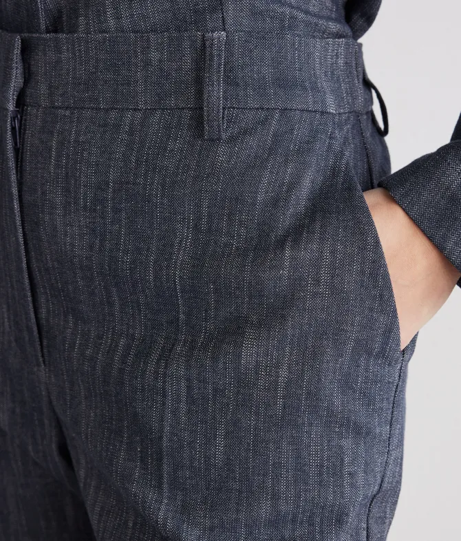 Pantalone in cotone effetto denim