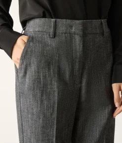 Pantalone in cotone effetto denim