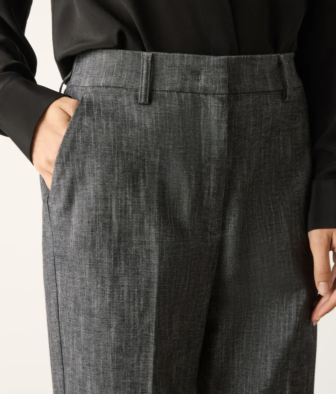 Pantalone in cotone effetto denim