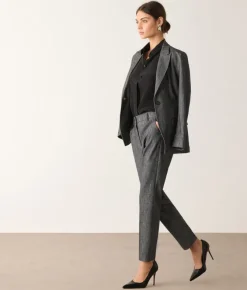 Pantalone in cotone effetto denim
