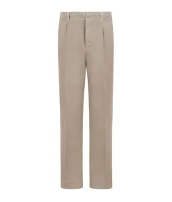 Pantalone in cotone e lino