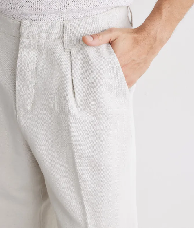 Pantalone in cotone e lino