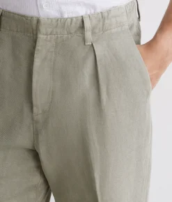 Pantalone in cotone e lino