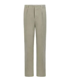 Pantalone in cotone e lino
