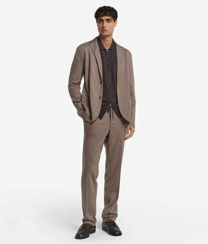 Pantalone in jersey di lana