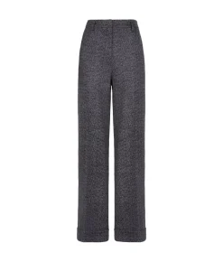 Pantalone in lana spinata