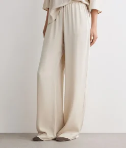 Pantalone in raso opaco