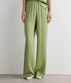 Pantalone in raso opaco