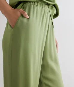 Pantalone in raso opaco