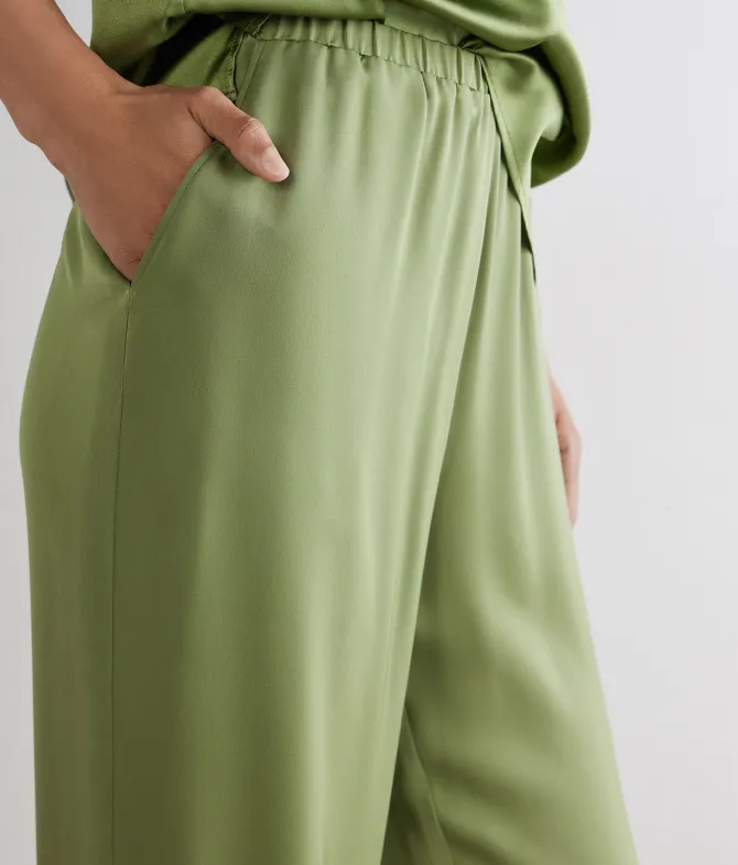 Pantalone in raso opaco