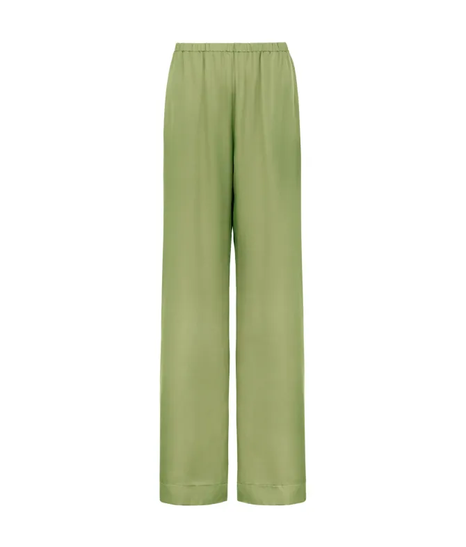 Pantalone in raso opaco