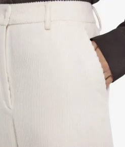 Pantalone in velluto di lana e cashmere