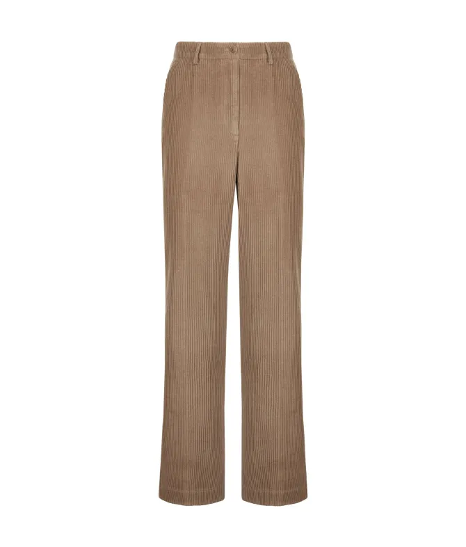 Pantalone in velluto di lana e cashmere
