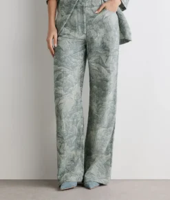 Pantalone jacquard in cotone