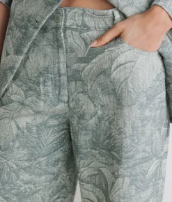 Pantalone jacquard in cotone