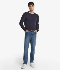 Pantalone Jeans in cotone e cashmere