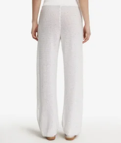 Pantalone palazzo con micro paillettes