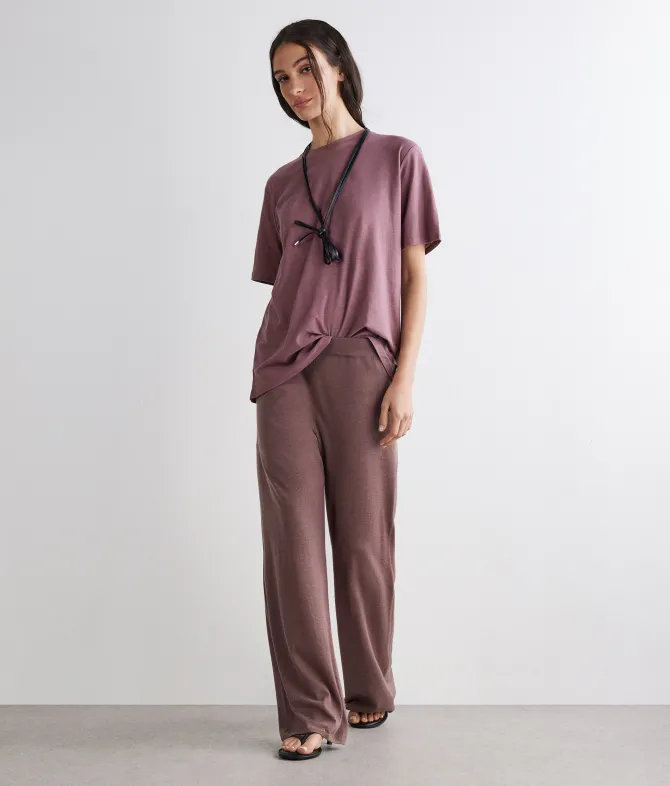 Pantalone palazzo in Cashmere Ultrafine