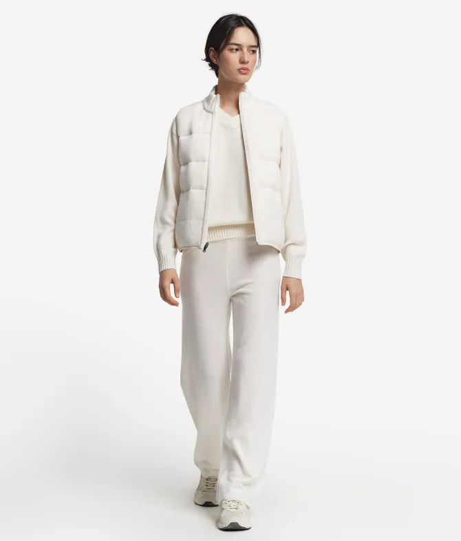 Pantalone palazzo in Cashmere Ultrasoft