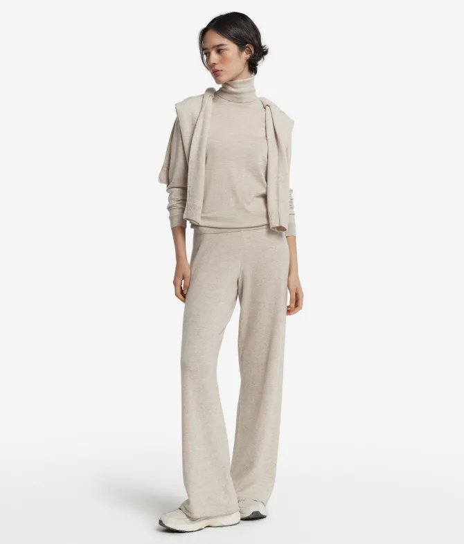Pantalone palazzo in Cashmere Ultrasoft