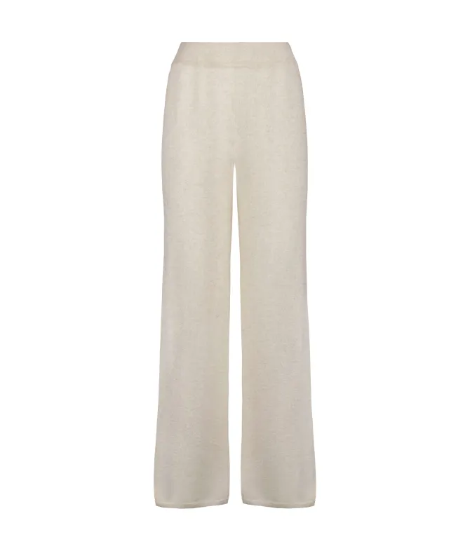 Pantalone palazzo in Cashmere Ultrasoft