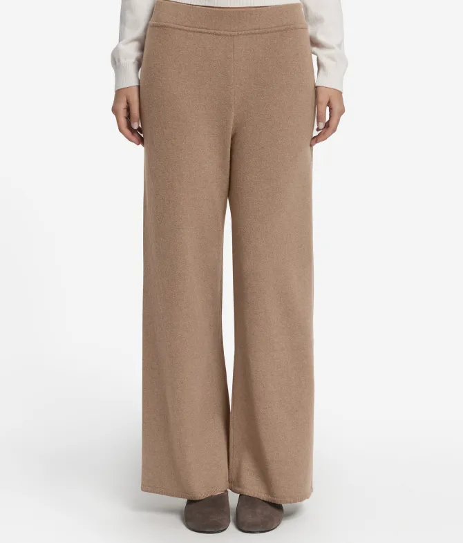 Pantalone palazzo in Cashmere Ultrasoft