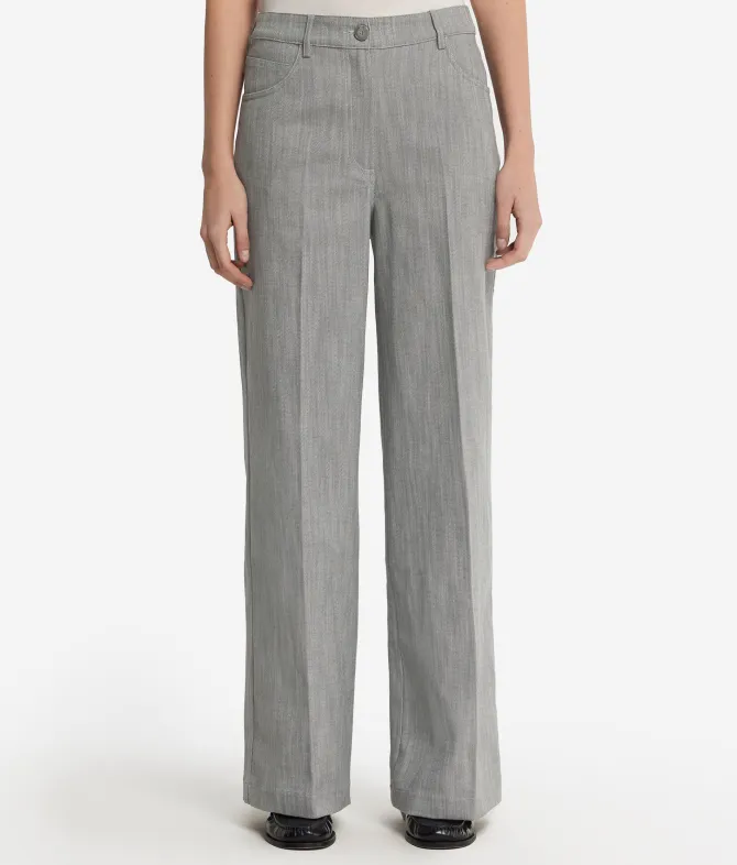 Pantalone palazzo in cotone