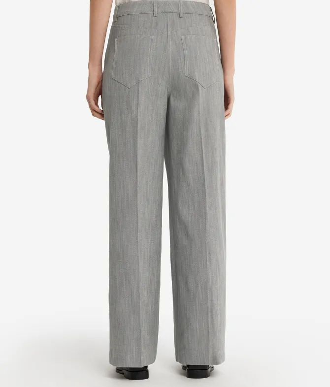 Pantalone palazzo in cotone