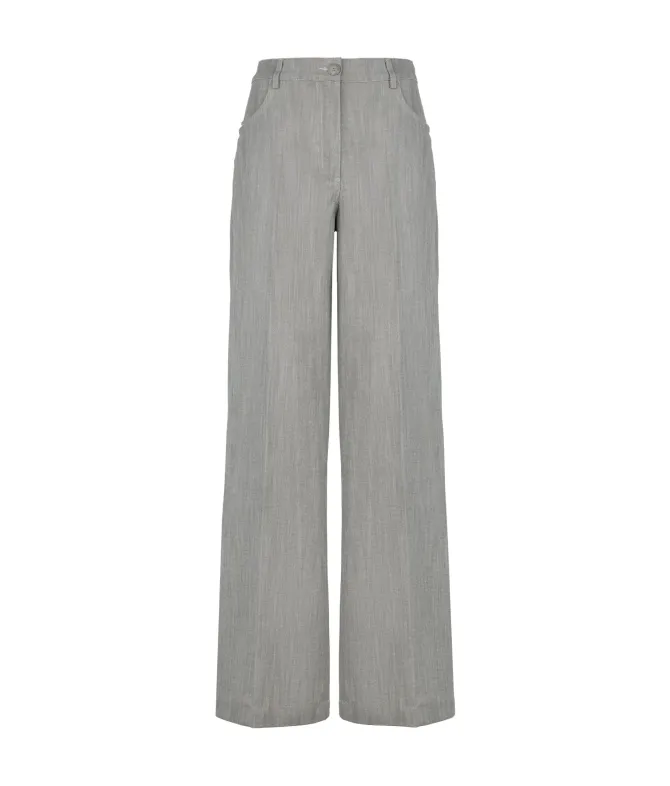 Pantalone palazzo in cotone